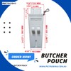 Butcher Knife Scabbard With Sharpening Steel Holder And Meat Hook