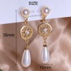 Clip On Earrings Gold Pearl Earrings Dangle Teardrop Earrings Long