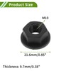 HOPESPANNER 5 Pcs M10 Car Flange Nuts Nylon Flat Hex