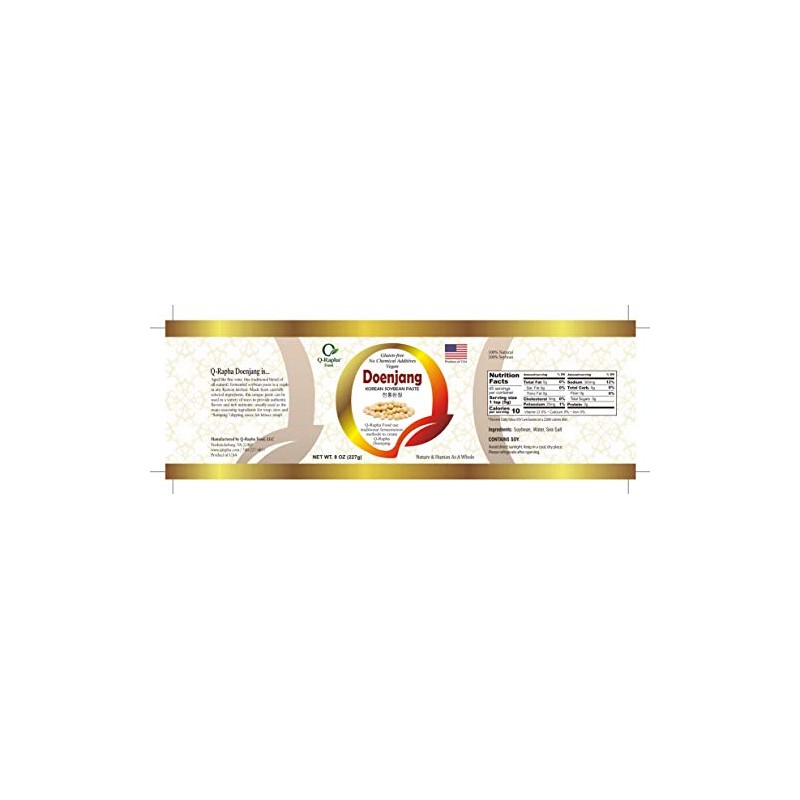 Q-Rapha Premium Korean Doenjang (17.9) and Gochujang (19.9) - 2