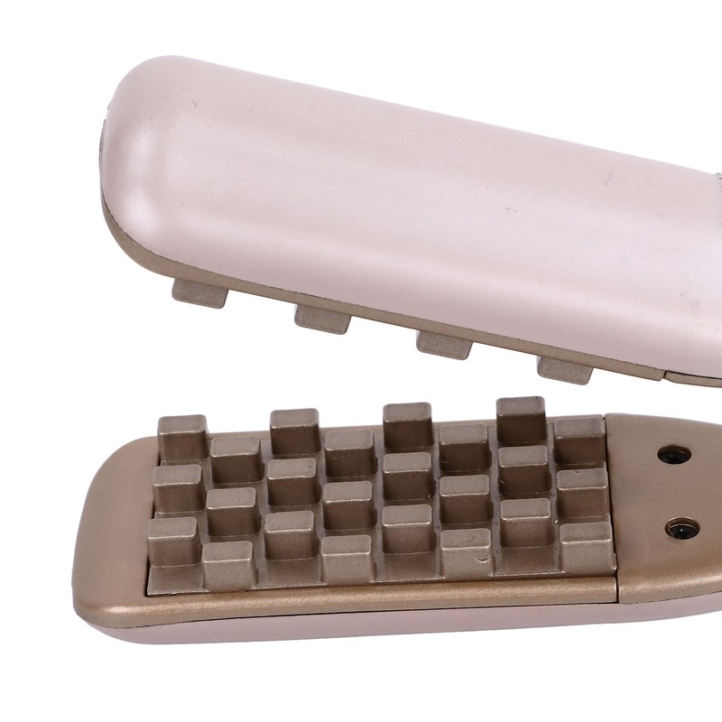 Flat Curling Iron 45W Pink Negative Ion Hair Crimper Waver