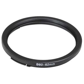 Fotodiox Bayonet 60 B60-62mm Step Up Filter Adapter Ring for Hasselblad, Anodized Black Metal Filter Adapter Ring