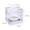 DOITOOL Individual Cupcake Containers, 12Pack Clear Cupcake Boxes Single Cupcake