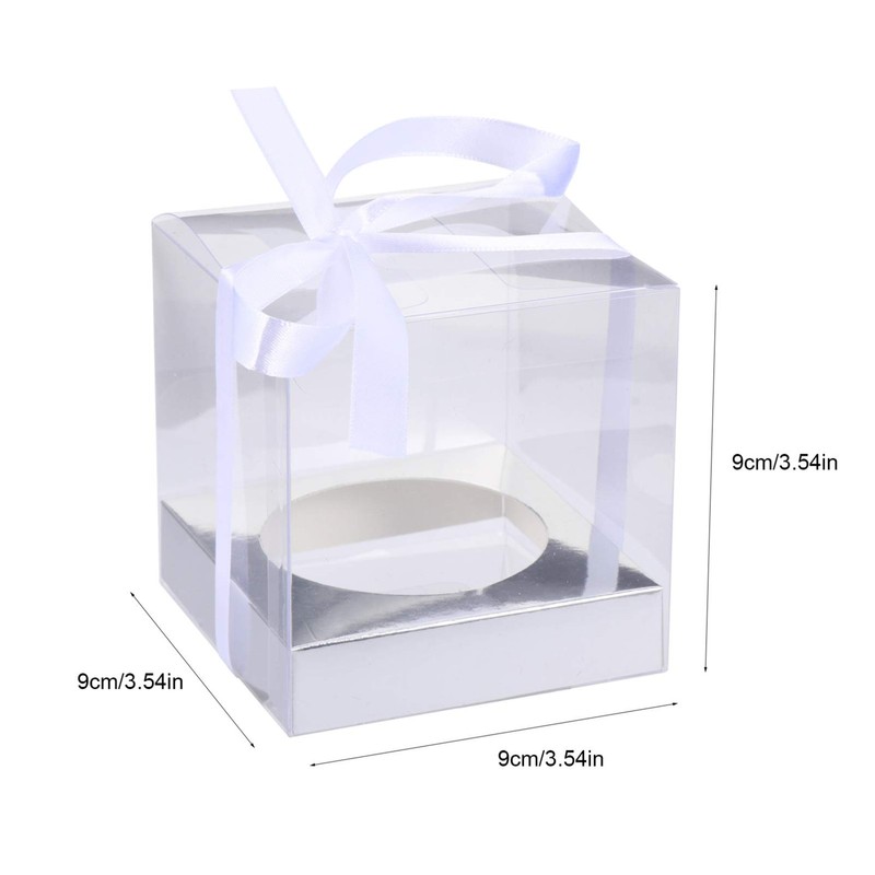 DOITOOL Individual Cupcake Containers, 12Pack Clear Cupcake Boxes Single Cupcake