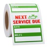 Hycodest Oil Change Stickers 200 Pcs 2x2 Service Reminder Labels