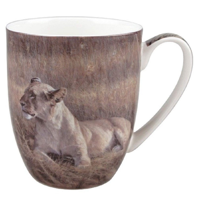 Robert Bateman Lions Set of 2 Mugs