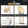 YACEYACE White Gift Bags - Medium Size, 20 Pcs, 8"x4"x10.5",