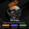 Bluetooth FM Transmitter 5.0, Car Radio Adapter LED Display Hands-Free