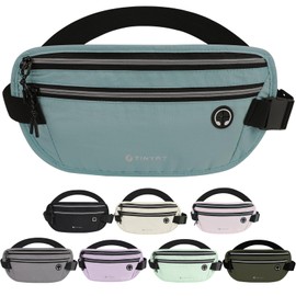 Slim Running Belt for Women Men Runners Fanny Packs with Phone Holder Hidden Pockets Exercise Waist Bags for Marathon Workout