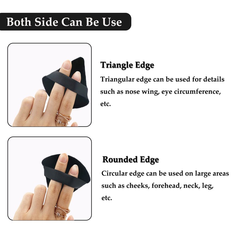 8 Pieces Triangle Makeup Powder Puff Make Up Sponge, Soft