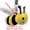 Yelllow Baby Bee Plush Comfort Security Tag Taggy Blanket and