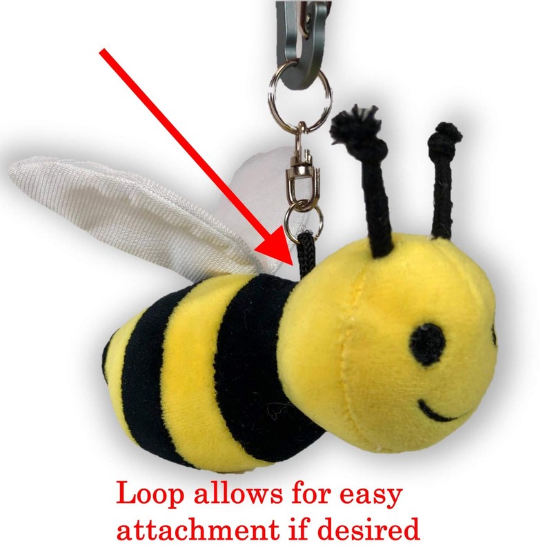 Yelllow Baby Bee Plush Comfort Security Tag Taggy Blanket and