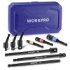 WORKPRO 9PCS Impact Grade Socket Adapter Set Basic/Swivel/L