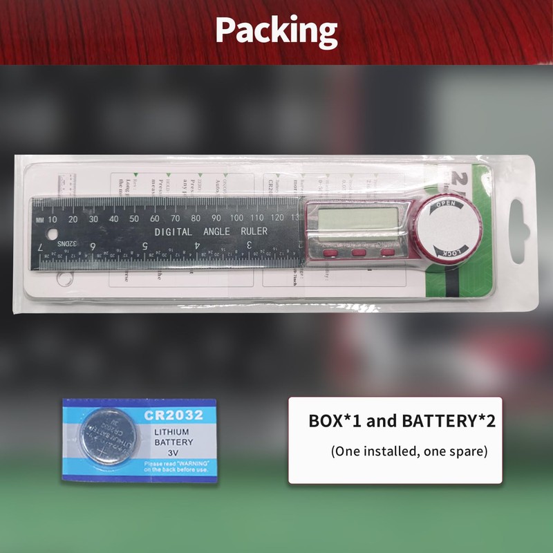 Digital Angle Finder, Angle Protractor Ruler with 200mm/ 7 inch,