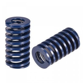 sourcing map 3D Printer Die Spring, 2pcs 20mm OD 35mm Long Spiral Stamping Light Load Compression Mould Die Springs for 3D Printer Electric Part, Blue