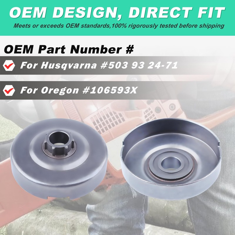 Adefol Clutch Drum Assembly for Husqvarna 372 371 365 362