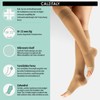 CALZITALY Pack of 1/2 Toe Free Support Stockings with Strong