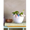 Bloomingville Eanna Flower Pot, Grey, Stoneware, Diameter 12.5 x Height
