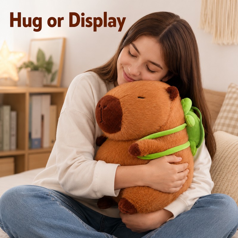 Capybara Plush Toy for Cute Room Decor – Soft Stuffed