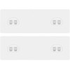 YASONIC 2 Pack Adhesive Strip for Stainless Steel Corner Shower