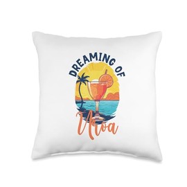 Dreaming of Uroa Throw Pillow