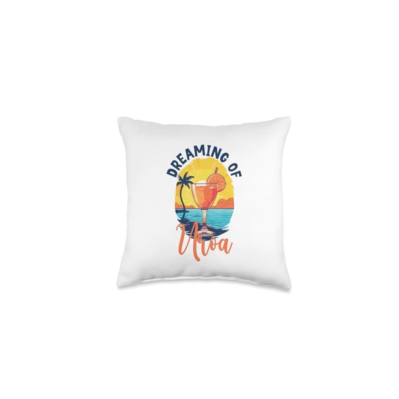Dreaming of Uroa Throw Pillow