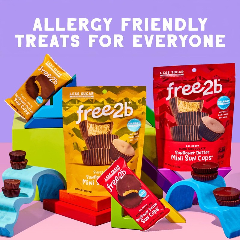 Free2b Mint Cups, Safe for School and Allergy Friendly, Gluten-Free,
