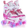TOMSHOO Kids Roller Blades Adjustable Fashionable Toddler Roller Skates O7B5