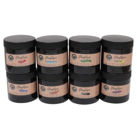 Glamflapin Fiber Reactive Dye Powder, 8 Flamboyant Color, 8-oz. Bulk Jars, Tie Dye Powder Kit