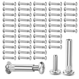 Furniture Connector Cabinet Connector M4 Pack of 50 Furniture Screws Connection Screws Sleeve Screws M4 31-40 mm Furniture Connection Screws