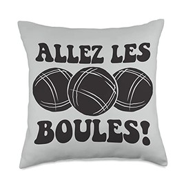 3 Boules Balls For Boulder Petanque Boules Ball Throw Pillow