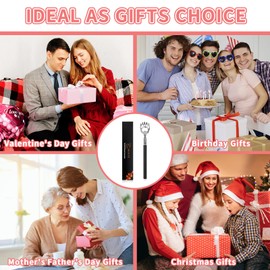 WOVTE Bear Claw Extendable Back Scratcher for Men Women, Stocking Stuffers for Men Adults, Christmas Gifts for Men Women Mom Dad Husband, White Elephant Gifts for Adults