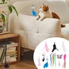 Homiliky Feather Teaser Cat Toy with Bell - 13Pcs Interactive