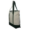Large Canvas Zippered Tote Bag