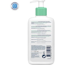 CeraVe Gel Limpiador Espumoso Diario para Uso de Día o Noche, para Piel Mixta, Grasa o con Acné, Anti Puntos Negros, Hipoalergénico y Libre de Parabenos, 236 ml