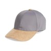 Alfani Mens Faux Suede Colorblock Ball Cap Gray O/S