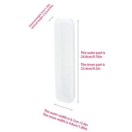 1Pcs Simple Utensil Holder with Lid, Portable Flatware Box Travel Tableware Storage Case, Simple Tableware Storage Box Case for Cutlery Kit (White ransparency)