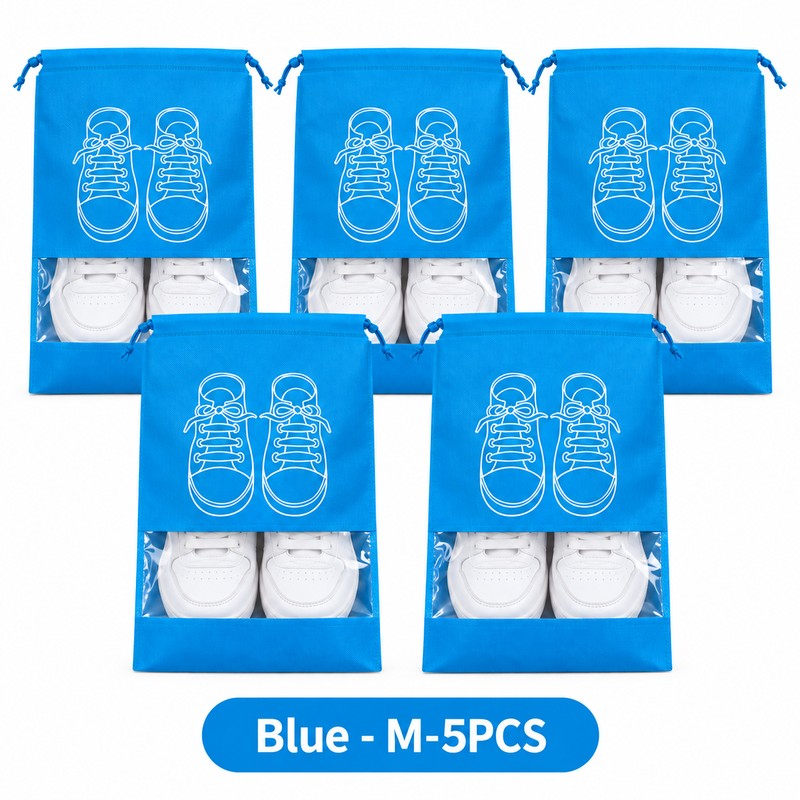 Non-Woven Shoe Storage Bags for Travel & Closet Organization –
