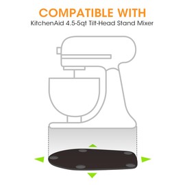 Aieve Upgrade Mixer Slider Board Compatible with KitchenAid 4.5-5 QT Tilt-Head Stand Mixer, Black