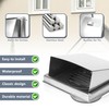 Flamorrow 4in Dryer Vent Cover for Exterior Wall, Stainless Steel