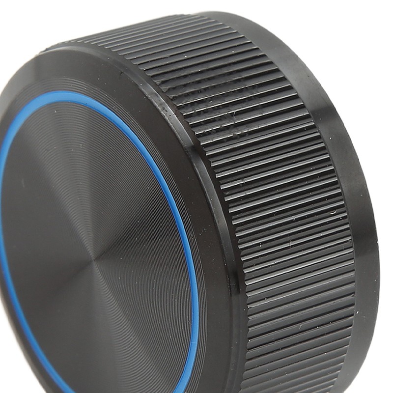 Guitar Knob Aluminum Black Plate Blue Line Professional 1/4in Axes