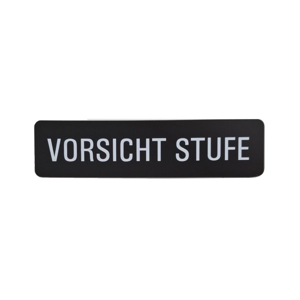 Caution Step Acrylic Sign 16cm x 4cm x 0.2cm Gloss