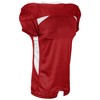 CHAMPRO Huddle Stretch Polyester Dazzle Jersey Scarlet, White, X-Large