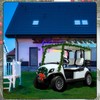 Juinte 2 Pcs Christmas Golf Cart Decoration Golf Cart Light-up