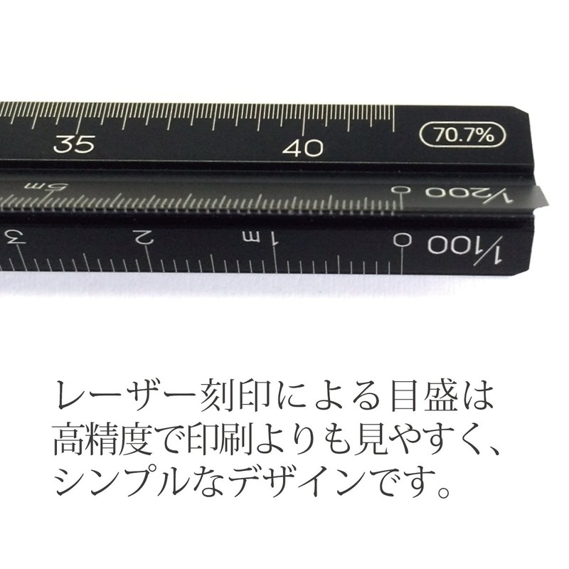 ステッドラー 定規 三角スケール アルミ コピーダウン 15cm 561 7-15