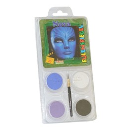 Eulenspiegel Nava 204672 Make-Up Set for Approx. 40 Masks, Make-Up Colours, Carnival, Theme Party