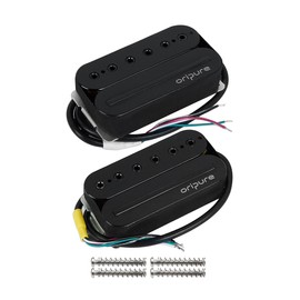 Oripure Guitar Humbucker Pickup Neck+Bridge Pickups Set Hot Rail & Screw Poles
