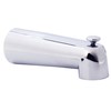 Westbrass 7" Diverter Tub Spout, Polished Chrome, E507D-1F-26
