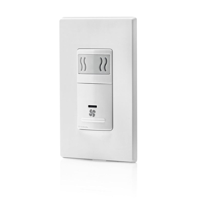 Leviton IPHS5-1LW Decora In-Wall Humidity Sensor & Fan Control ,