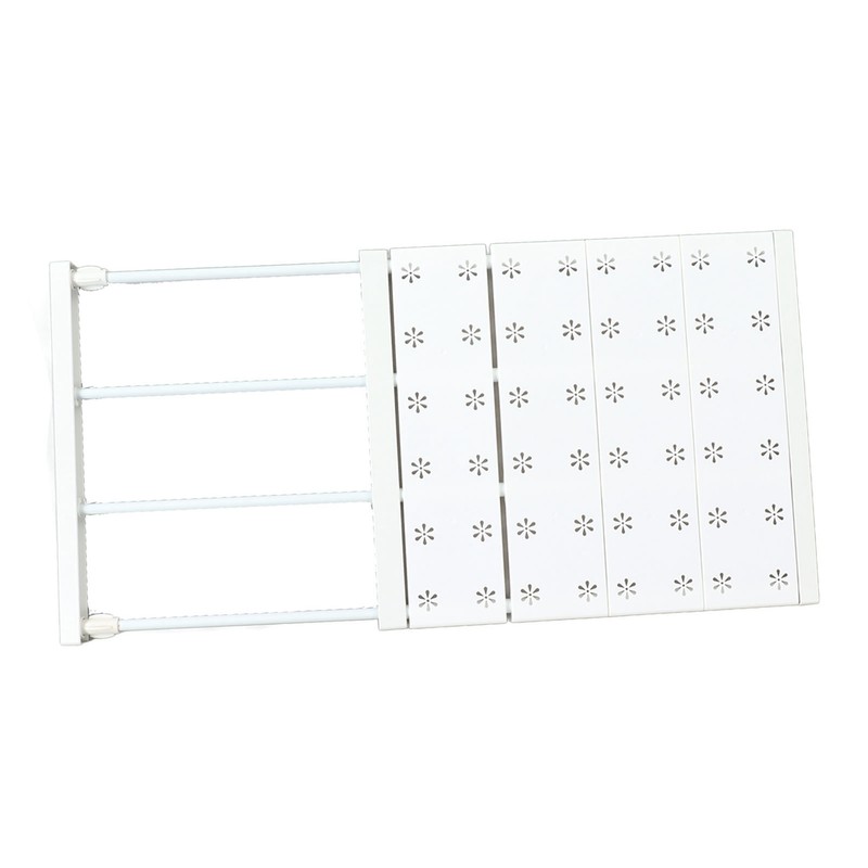 Tension Shelf Adjustable Space Saving Expandable Closet Organizer Dividers for